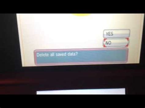 pokemon omega ruby delete data.